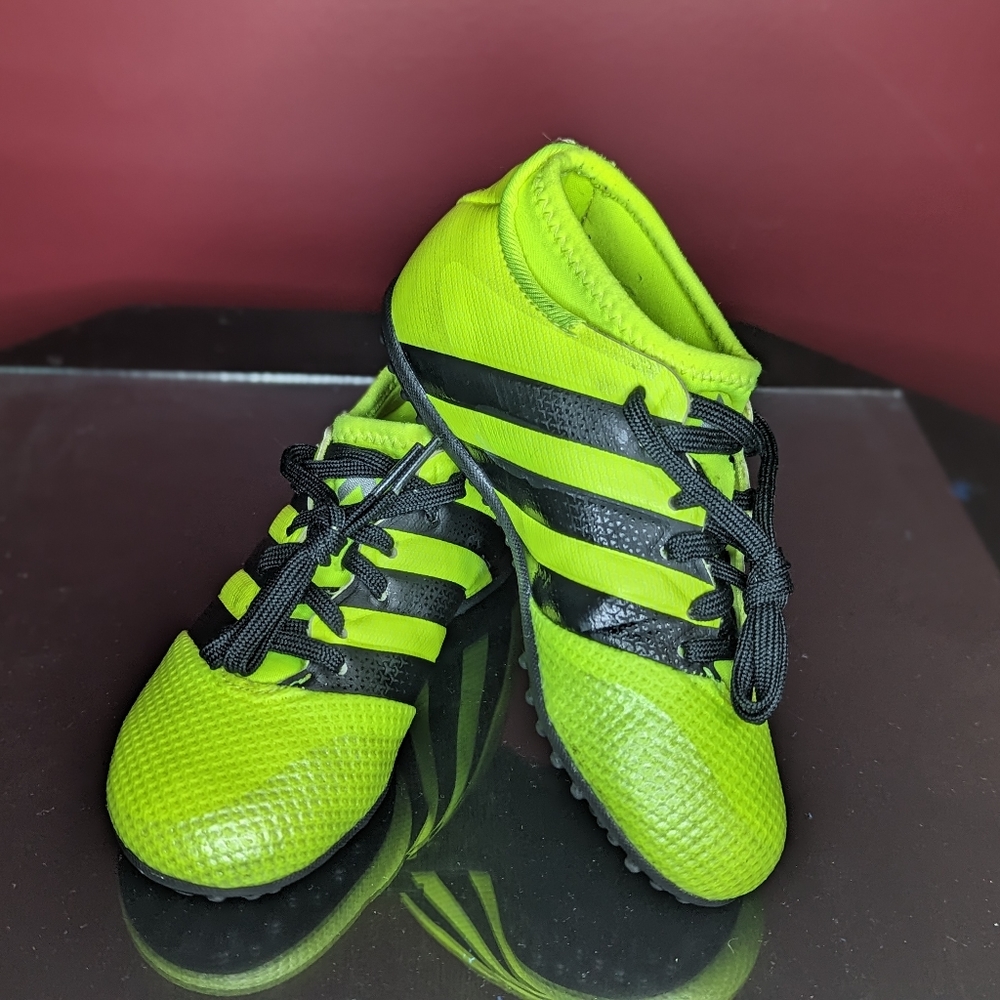 Adidas Ace 16.3 Primemesh TF Jr turf Solar Yellow/ Black AQ3437 Us Size 12K